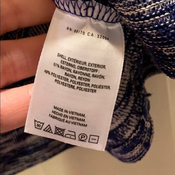 ✨Anthropologie Postmark Malu Dolman Navy Space Dye Top - Image 5