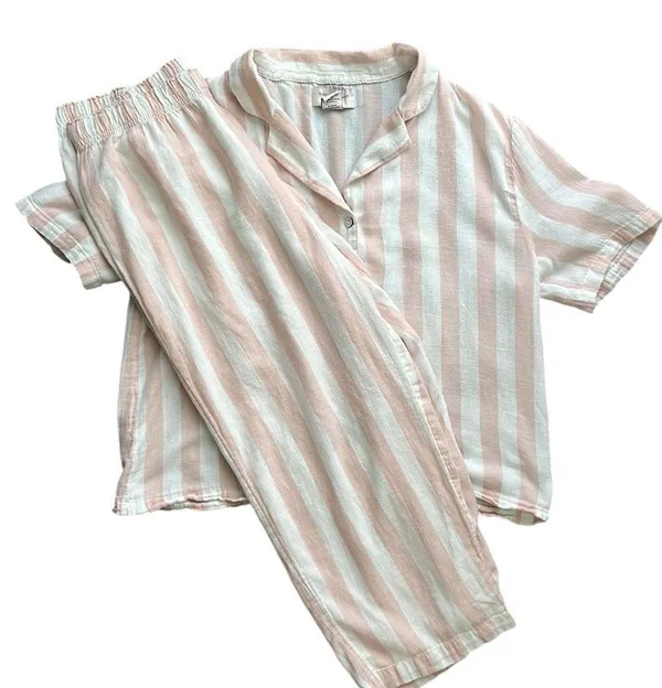Sincerely Jules Pink & White 2 pc Pajama Set - Image 9