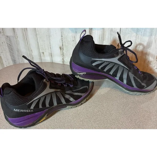 Merrill Siren Edge 3 J034438 Womens 11‎ Black Acai Lace Up Hiking Shoes - Image 2