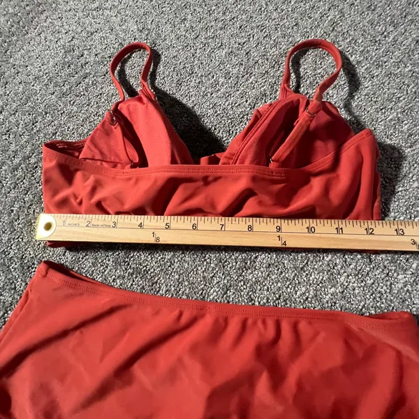 Cupshe Bikini Set Womens‎ Large Rust Twist Front High Waisted Two Piece Swimsuit - Image 7