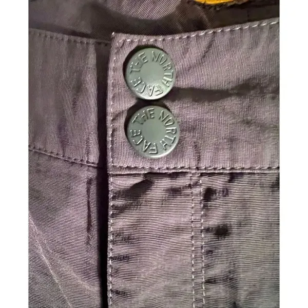 The North Face Pants Womens 4 Nylon Convertible Zip Off Cargo Straight Leg Gray - Image 4