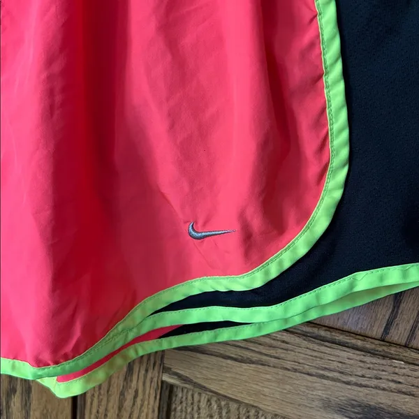 NIKE Dri-Fit Tempo 3” running race Shorts hot pink yellow black‎ women’s medium - Image 2