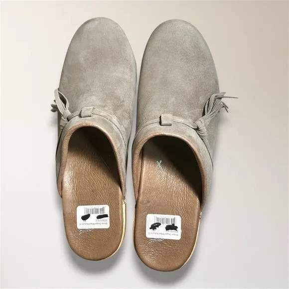 Dansko Miriam Taupe Milled Nubuck Wooden‎ Clogs 42 Slip On Comfort Nurse Shoes - Image 7