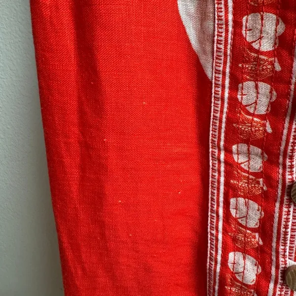 Farm Rio Monsteras 100% Linen Vibrant Tropical Vacation Mini Dress Size Small - Image 3