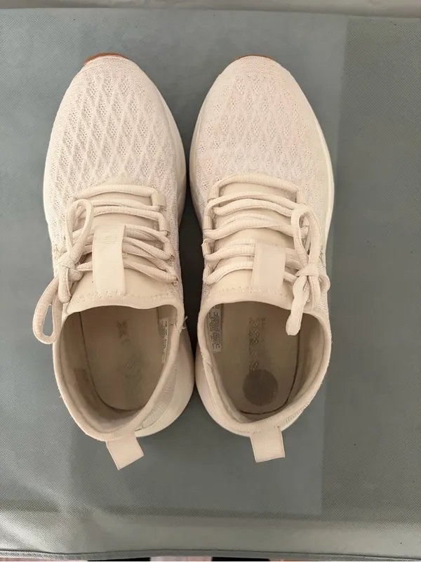 RBX Beige Knit Sneakers White Sole Womens 7W (B215) - Image 4