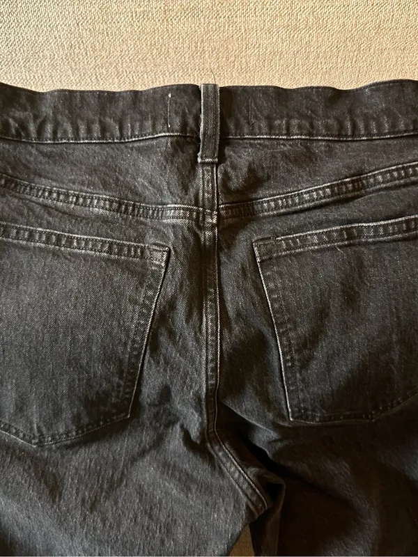 Abercrombie & Fitch High Rise Black Jeans Size 31 Short Straight - Image 8