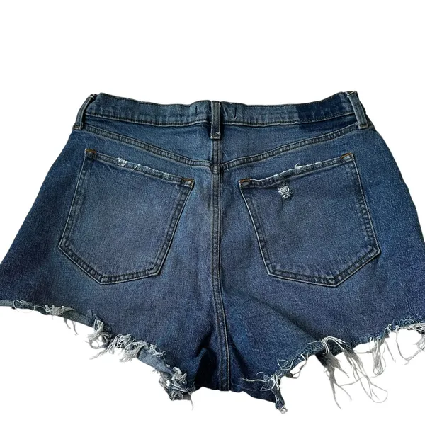 Abercrombie Blue Distressed Cut Off Denim Shorts Women's Size 31 | 62-33-3 - Image 2