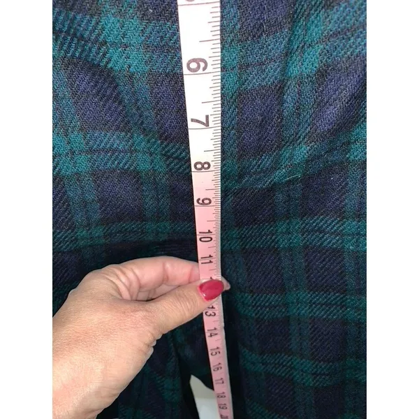 Vintage BRIGGS‎ New York Women's Plaid Bermuda Shorts Size 12 - Image 7