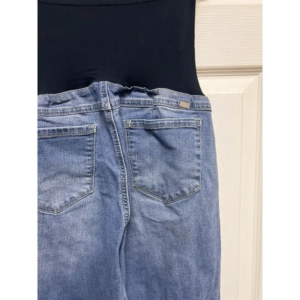 1822 Denim Maternity Pull‎ On Jeans Womens Size 14 32 Light Wash Denim CTDc - Image 5