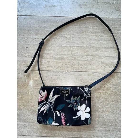Kate Spade Thin Shoulder Floral‎ Bag 9.5”x6.5” - Image 2