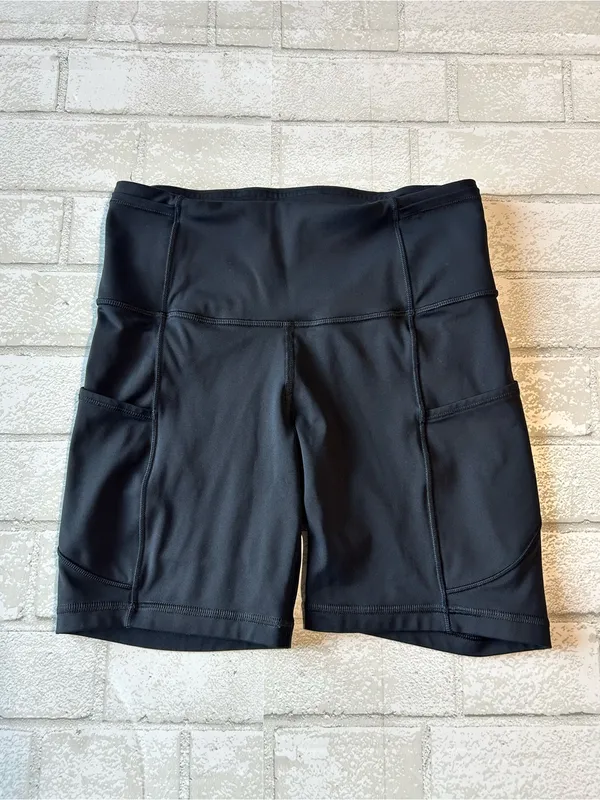 Lululemon Fast and Free High Rise Shorts Black Performance Bike Shorts Size 4 - Image 2