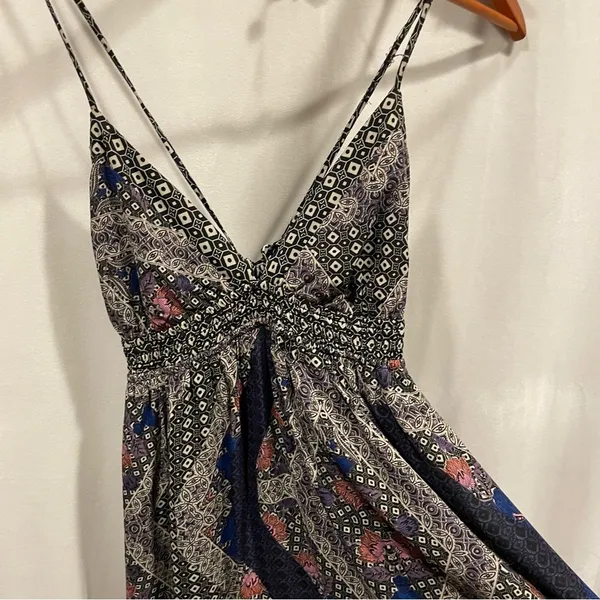 Fire Los Angeles maxi tie strap babydoll dress boho whimsigoth mermaid festival - Image 5