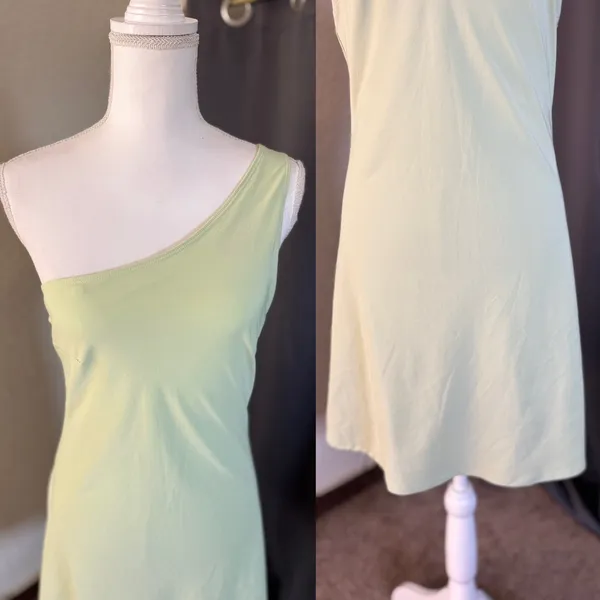 Abercrombie & Fitch Traveler One Shoulder Romper Womens MT Green - Image 5