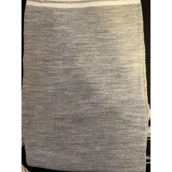Reebok Scarf Athletic‎ Heathered Grey White Fringe Delta Logo OSFM NWT Gorpcore - Image 2