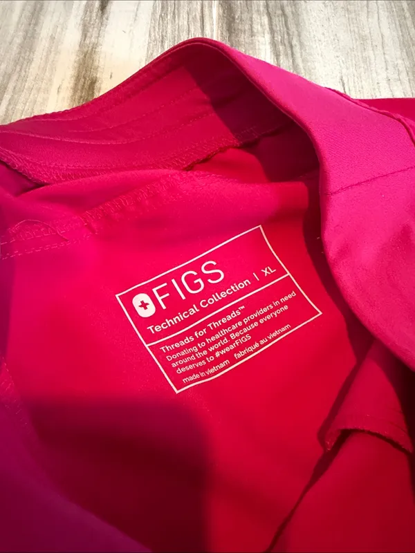 Figs Kade Scrub Pants Size XL Pink - Image 3