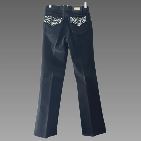 Lawman‎ Black Denim Jeans with Studded Details Sz 3 - Image 2