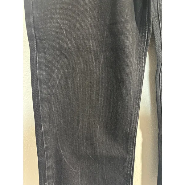 Old Navy NWT Women's Size 8 High-Rise Slouchy Straight Button-Fly Black Jeans - Image 4