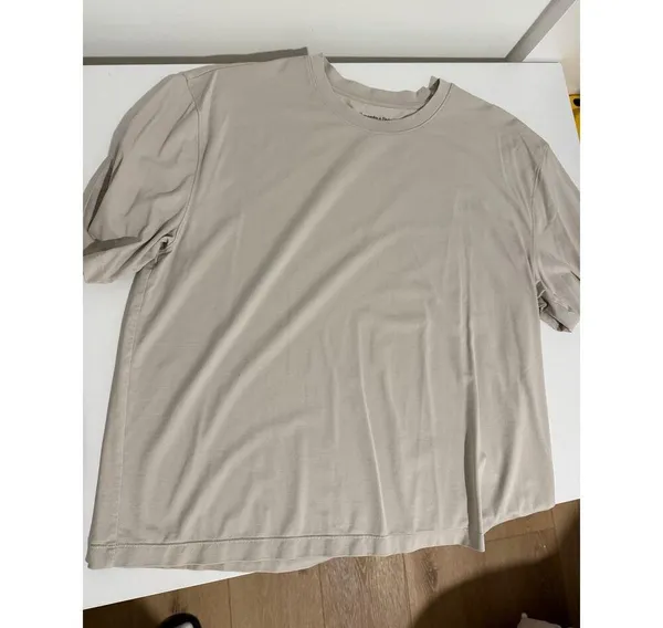$35 New Abercrombie & Fitch Easy Tee Modal - Taupe - Medium - Image 3