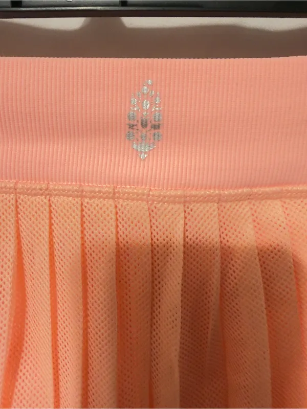 FREE PEOPLE Rally Ruffle Mini Skirt in Pastel Peach Size XS/S NWT - Image 10
