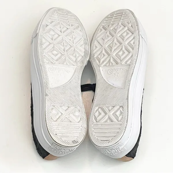 CONVERSE CTAS Lift OX Women’s Black Herringbone Lace Up Platform Sneakers Size 7 - Image 3