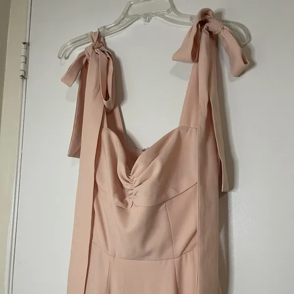 NWOT HOUSE OF CB 'Alicia' Blush Pink Midi Sundress XS - Image 3