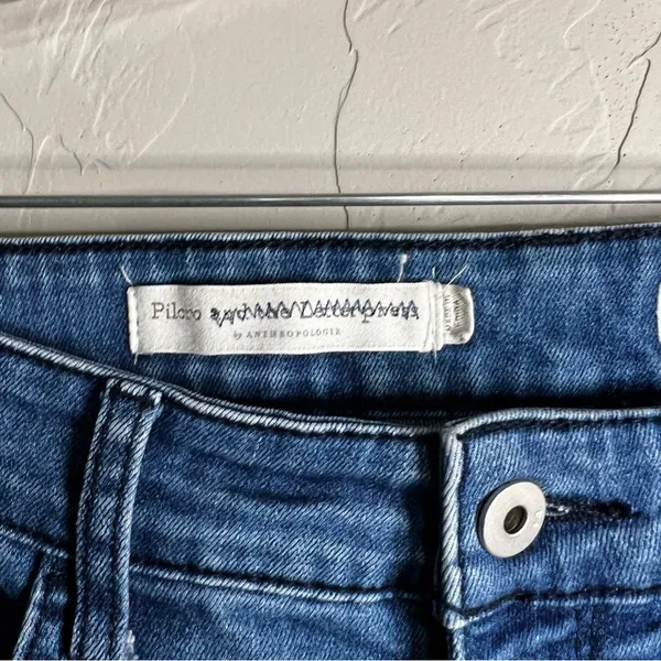 Pilcro for Anthropologie High Rise Bootcut Released Hem Crop Denim‎ Jeans - Image 4