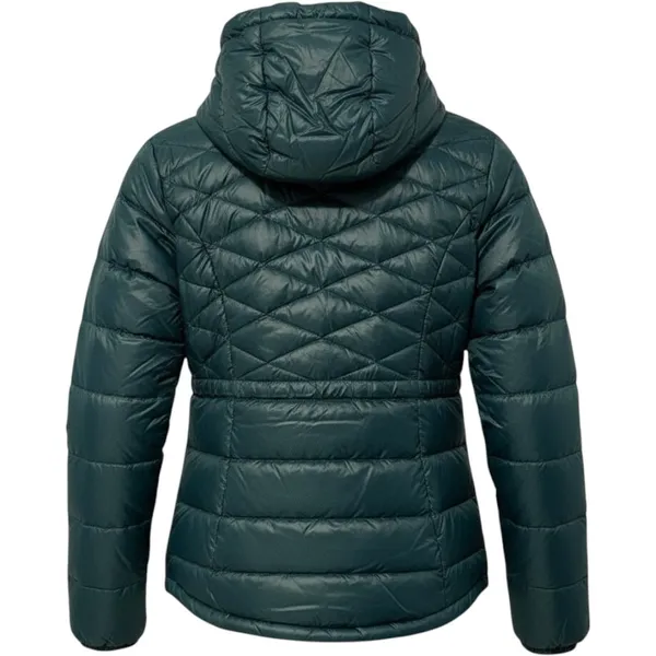 Athleta Puffer Jacket Teal Green Gorpcore Down‎ Filled Hooded Womens Small - Image 3