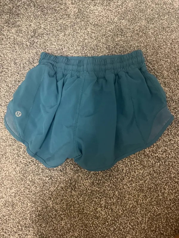 Dark teal Lululemon shorts hotty hots  - Image 2