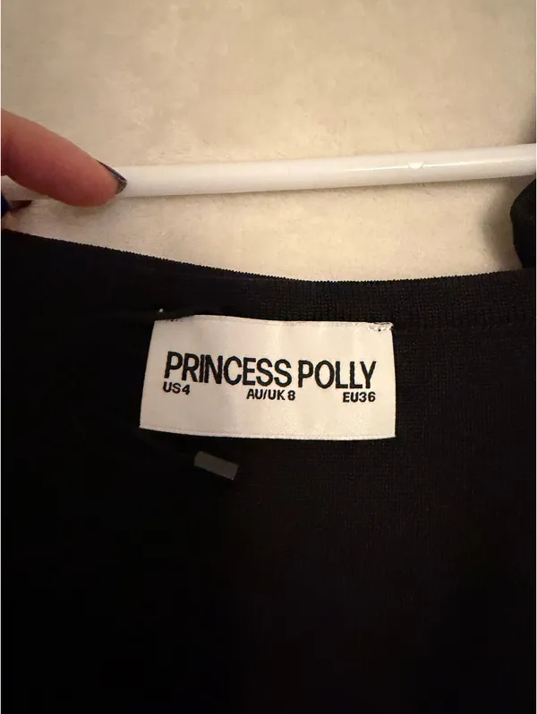 Princess Polly Dress Black Long Sleeve Mini - Image 2