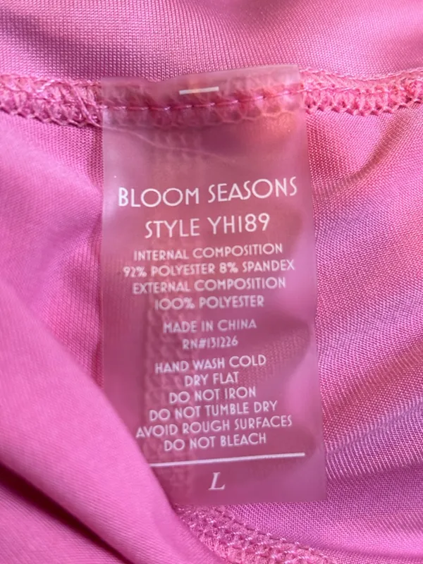 Bloom Seasons Pink Mini Pleated Golf Tennis Skort Skirt Large Activewear Juniors - Image 3