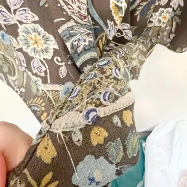 FREE PEOPLE Rain or Shine Paisley‎ Tunic size Small - Image 6