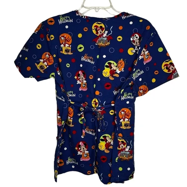 Disney Mickey Mouse Halloween Scrub‎ Shirt - Image 4