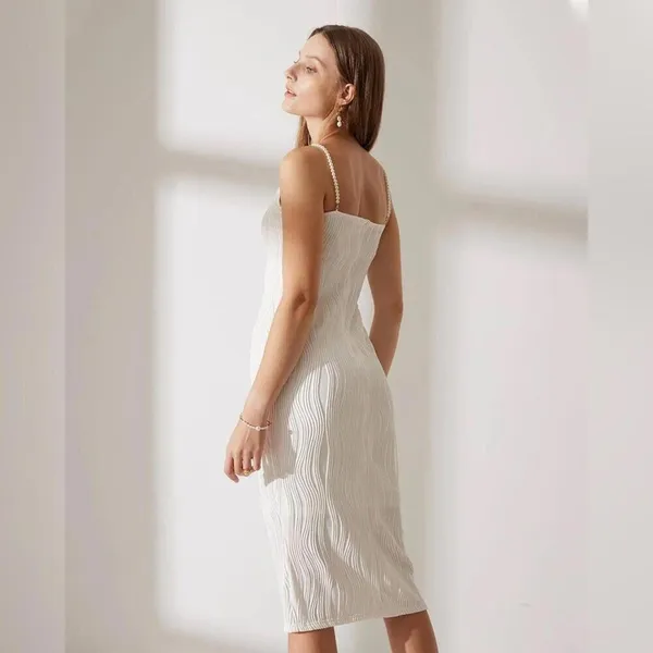 RIHOAS The Water Ripple Textured Cami Dress XS - Image 2