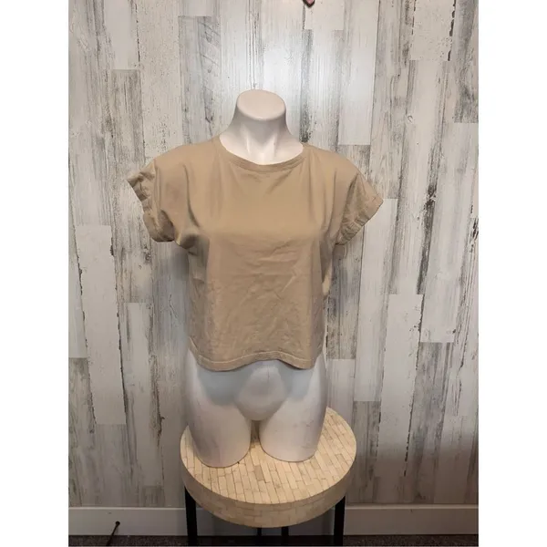 Zara tan blouse size medium - Image 5
