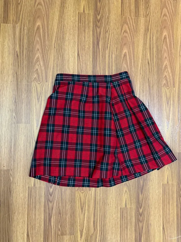 Tommy Hilfiger Plaid Y2K Academia Old Money Skirt with shorts under size small - Image 2