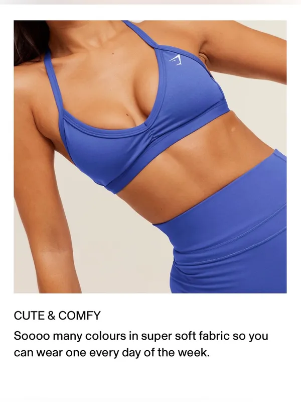 Gymshark Minimal Sports Bra sz M - Image 5