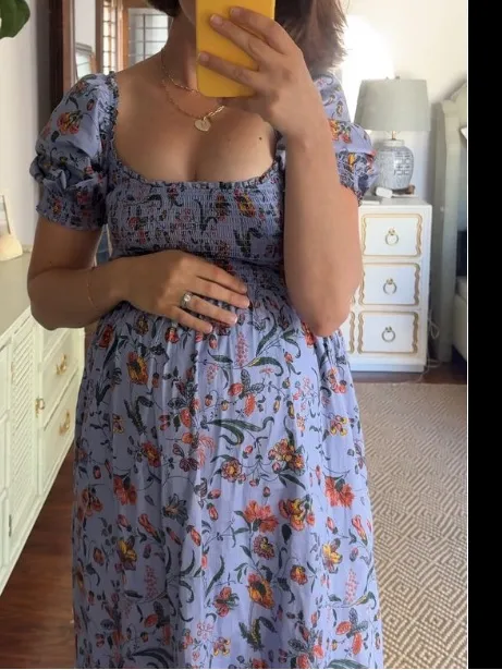 Hill House Lila Nap Dress summer Thistle Fleur Chintz lavender floral rare $200 - Image 2
