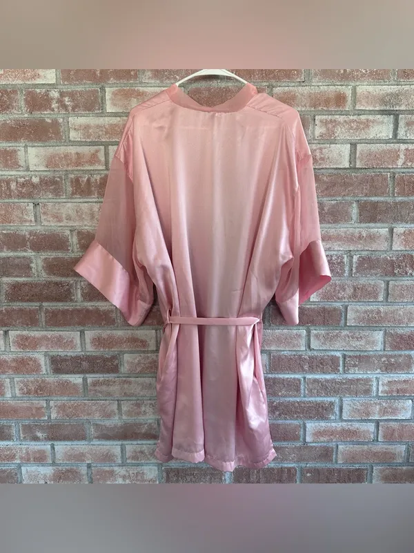 Victoria’s Secret Gold Label Satin Robe One Size Pink Vintage Coquette Feminine - Image 7