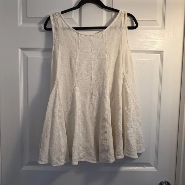 Free People romper ivory M Boho Flowy Gauze Summer Beach Casual - Image 2