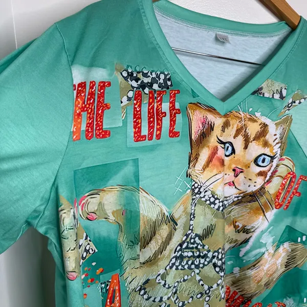 The Life of a Showcat T shirt Swift Showgirl Cats Women’s Size 3XL runs small - Image 2