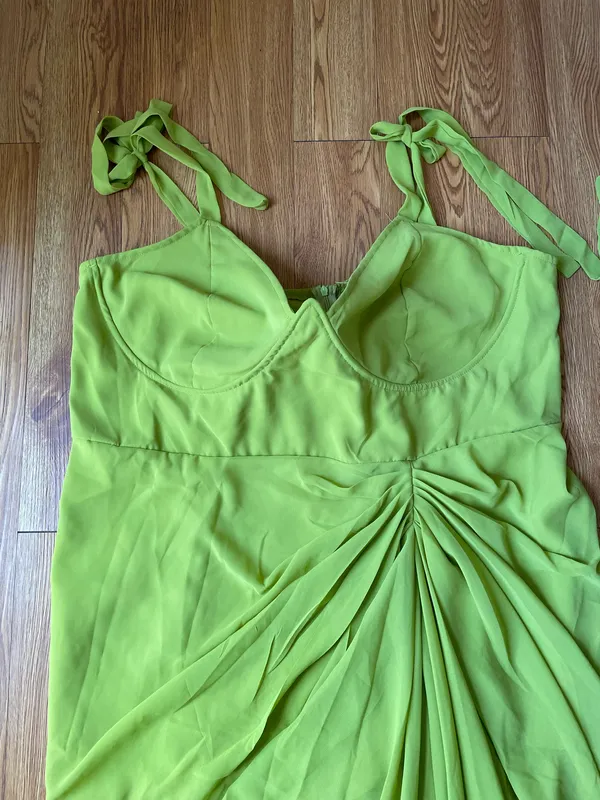 Pretty Little Thing plus underwire draped midi dress size 24 - Image 16