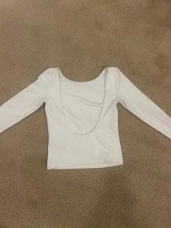 Aerie offline tight backless white top XS - Image 3