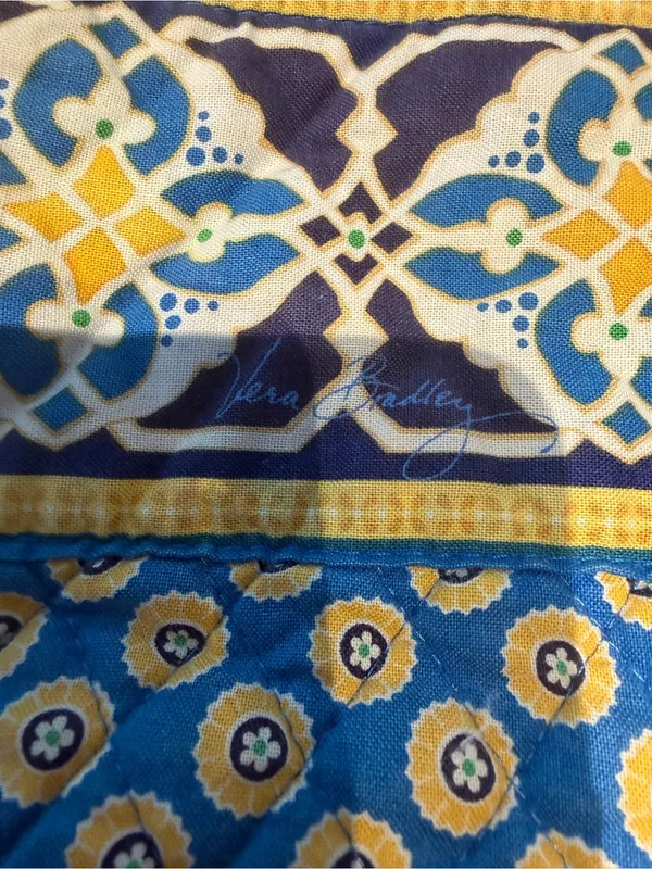 Retired Vera Bradley Riveria Blue Tote - Image 2