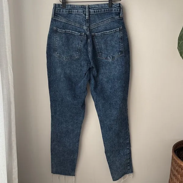 Old Navy High Rise OG Straight Secret Slim Pockets 80s Acid Wash Denim - Image 3