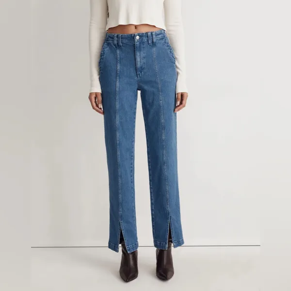 MADEWELL The Perfect Vintage Jean in Medium Indigo Wash: Seamed Edition Size 28 - Image 15