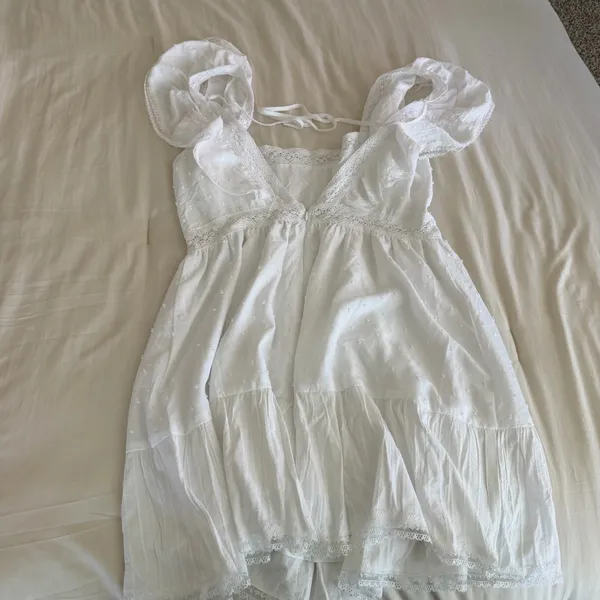 Francesca's white boho mini dress - Image 5