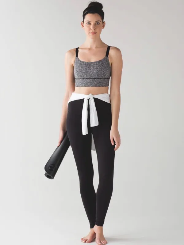 Lululemon Both Ways Bra Power Luxtreme Ripple Jacquard Black White W2AEWS - Image 2
