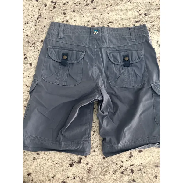 KÜHL Splash Cargo Shorts Women's Metal Blue Outdoor Hiking Utility sz 2 - Image 2