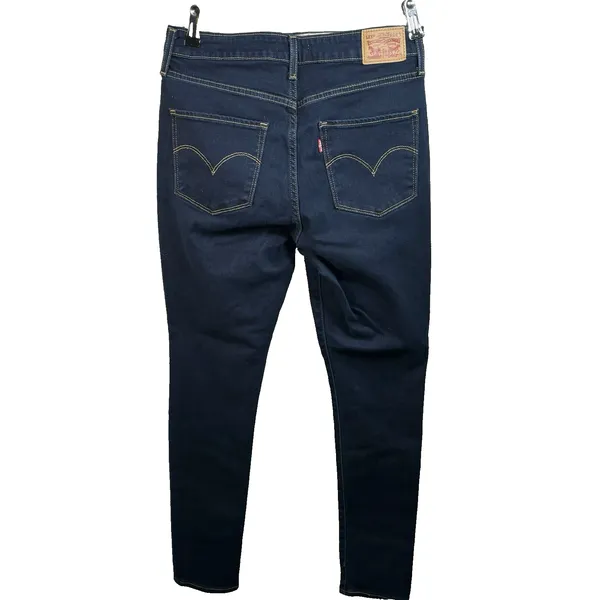 Levi's 721 Jeans Women's‎ size 29 High Rise Skinny Dark Wash Blue Denim - Image 3