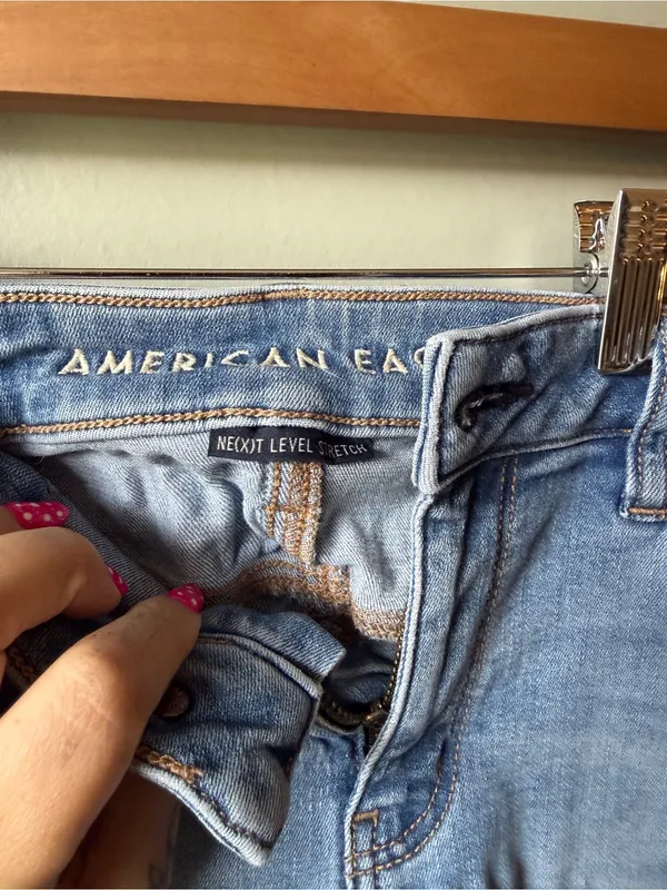 American Eagle Next Level Stretch Skinny Jeans Light Wash - Image 3